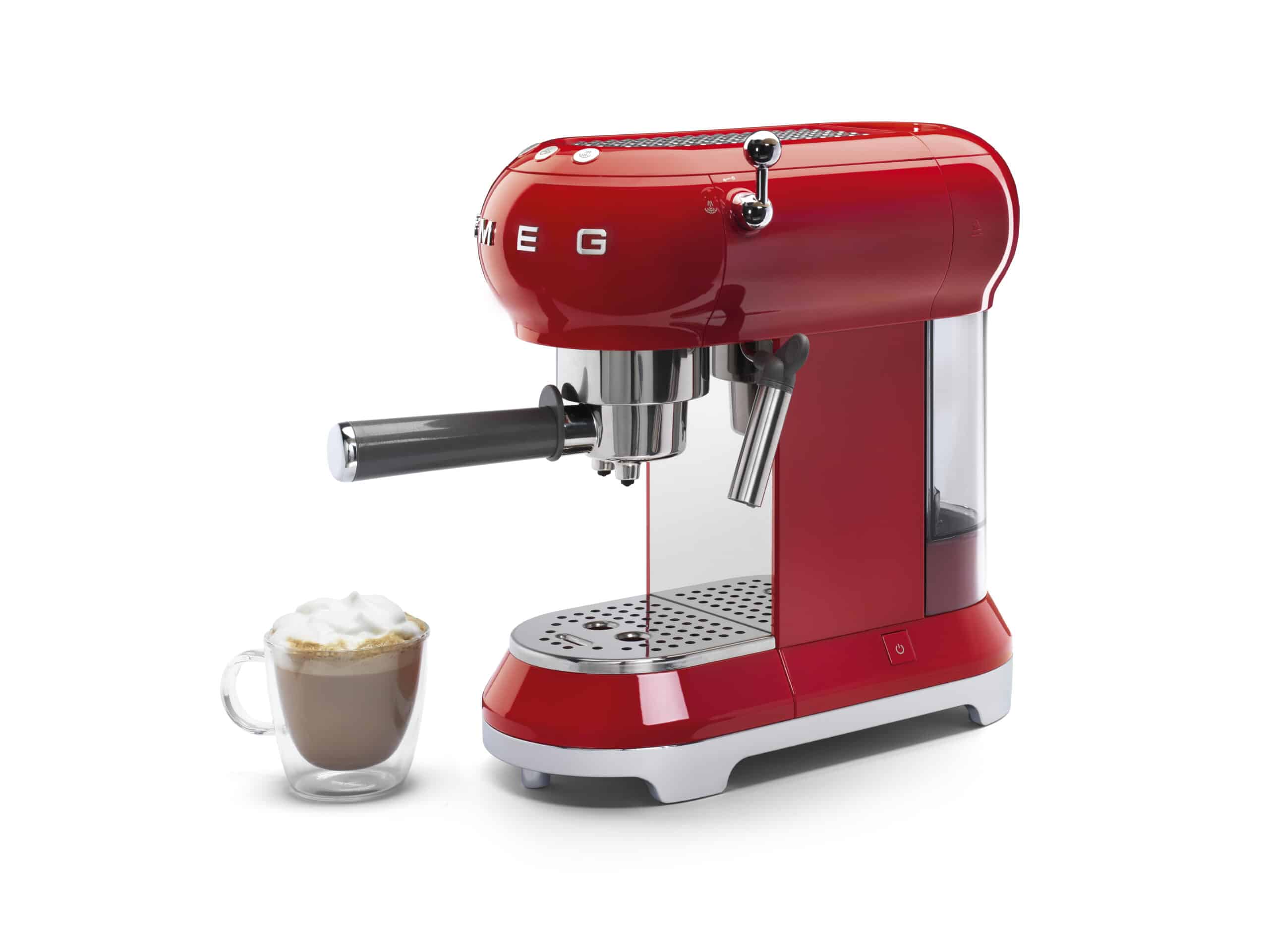 SMEG Siebträger Rot ECF01RDEU inkl. 5 Jahre Garantie