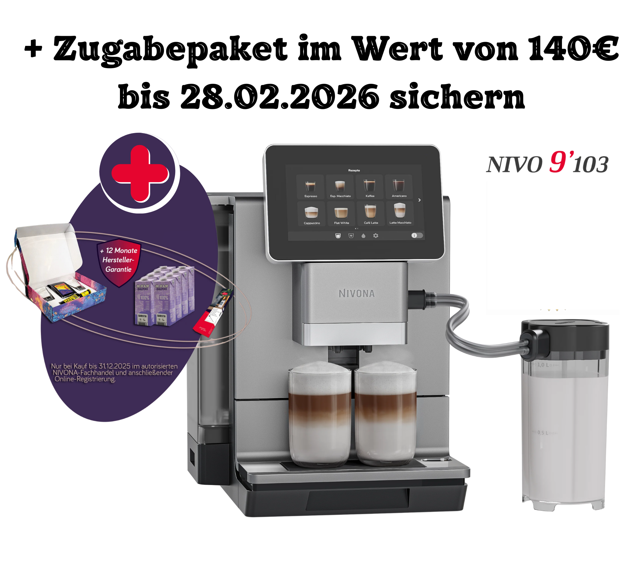 NIVONA NIVO 9103 titan - Neuheit 2025 - vom Fachhändler