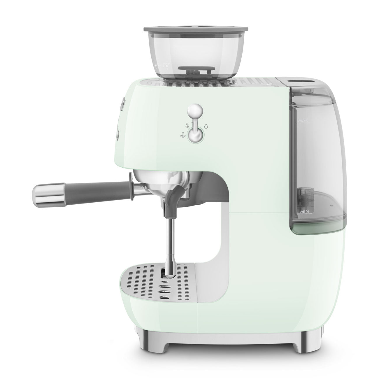 SMEG Siebträger mit Mahlwerk EGF03PGEU in Pastellgrün inkl. 5 Jahre Garantie