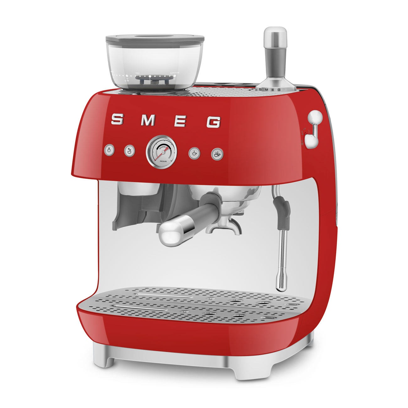 SMEG Siebträger mit Mahlwerk EGF03RDEU