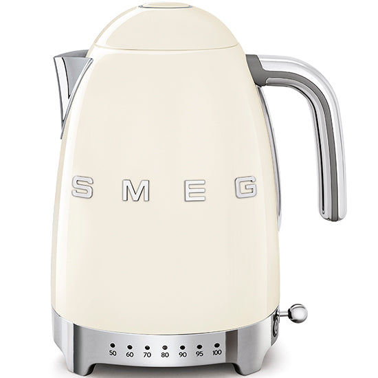 SMEG Wasserkocher Creme KLF04CREU mit regelbarer Temperatureinstellung