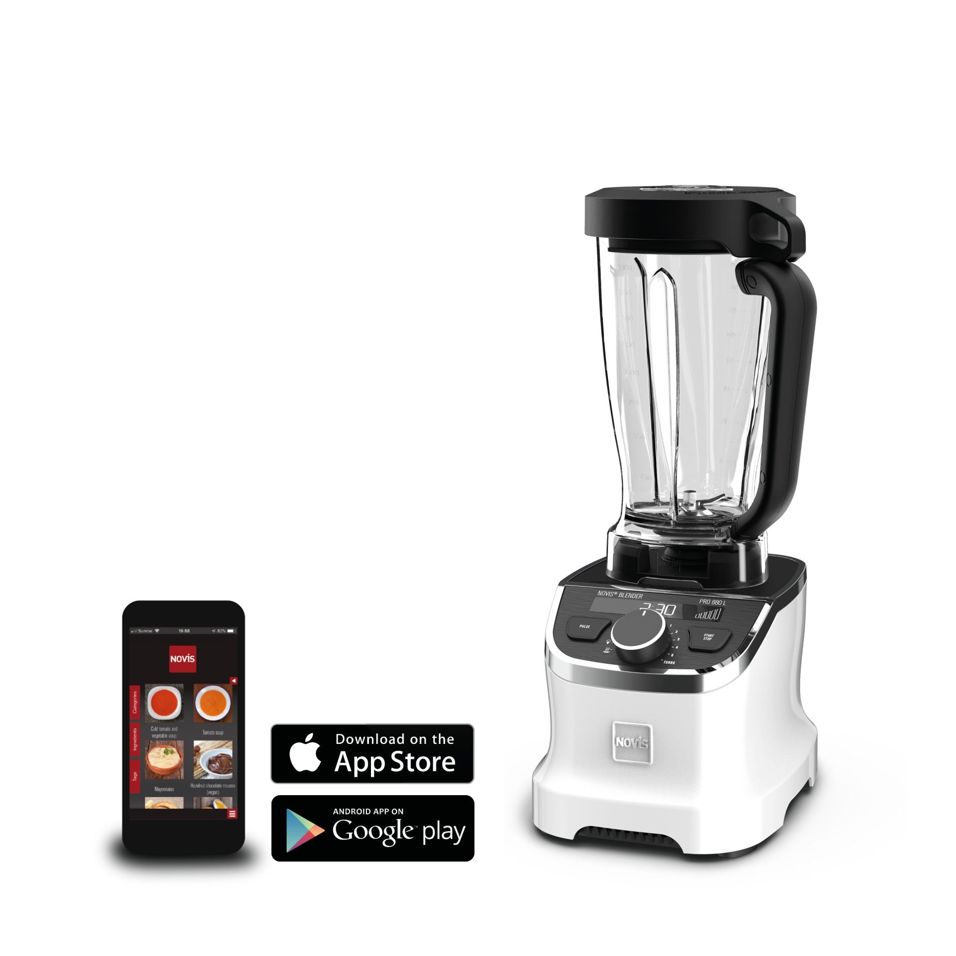 Novis Standmixer ProBlender 880L Weiss