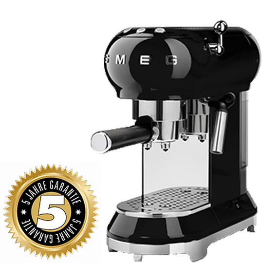 SMEG Siebträger Schwarz ECF01BLEU inkl. 5 Jahre Garantie