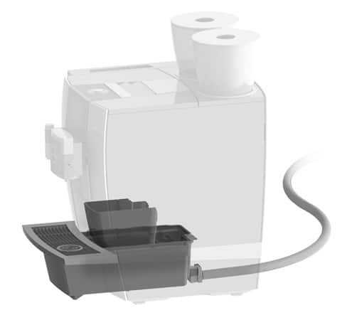 Kaffeesatzabwurf-/ Restwasserablauf-Set zu GIGA X-Linie