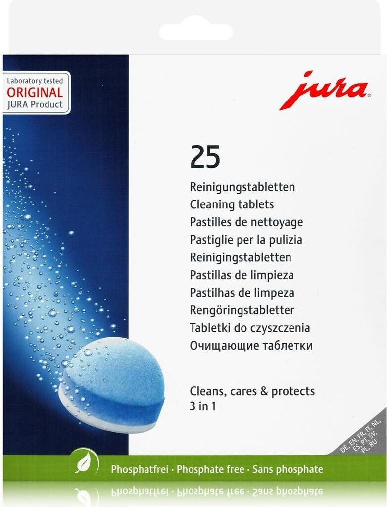 JURA 3-Phasen Reinigungstabletten 25 Stück