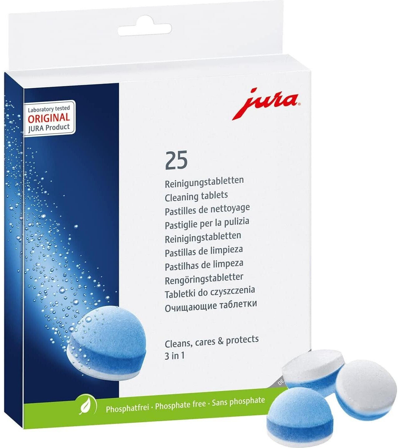 JURA 3-Phasen Reinigungstabletten 25 Stück