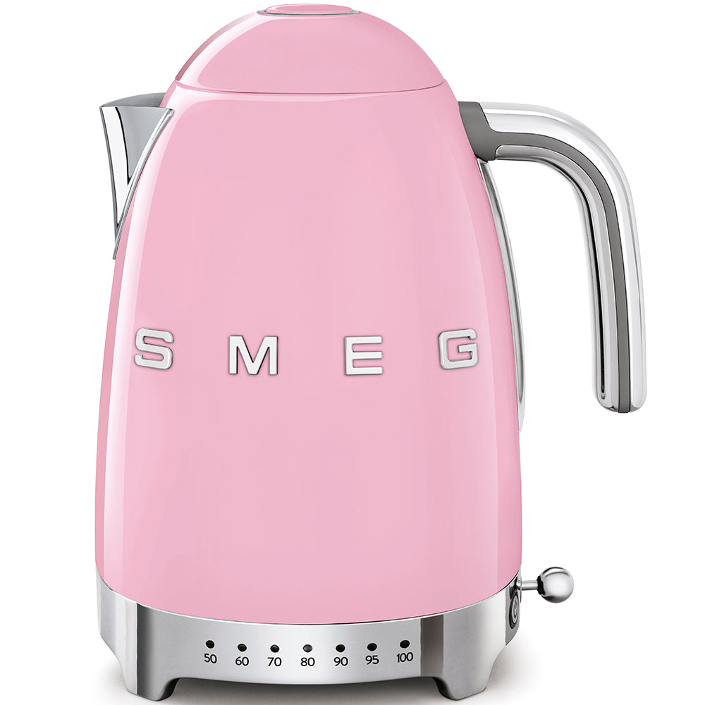 SMEG Wasserkocher Pink KLF04PKEU mit Temperatureinstellung