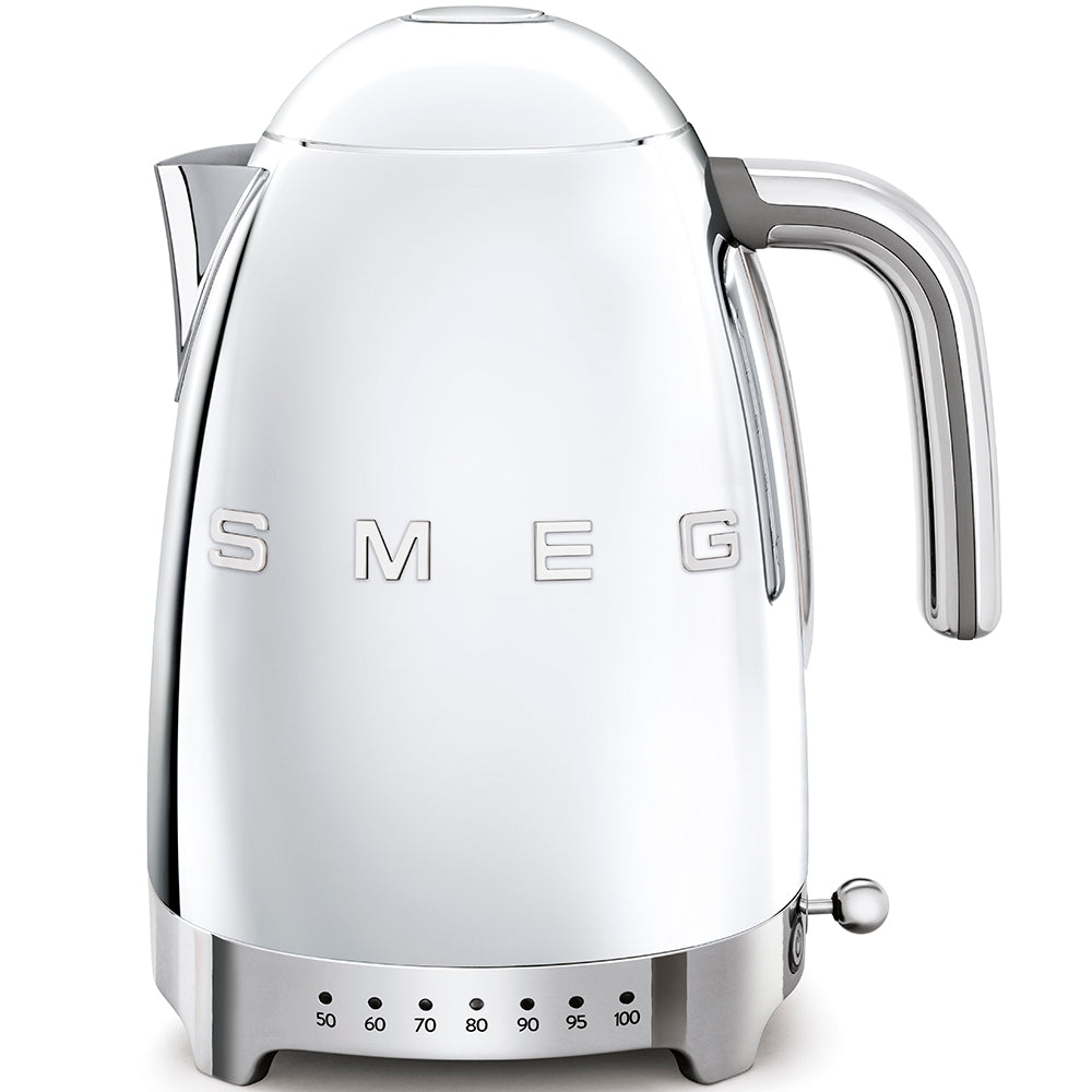 SMEG Wasserkocher Chrom KLF04SSEU mit regelbarer Temperatureinstellung